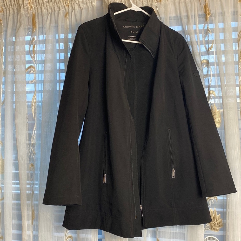 Black Andrew Marc Jacket  Water Repellent